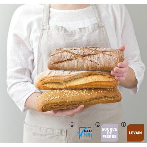 BRIDOR Rusztikus kenyér 450g x25, gyorsfagyasztott