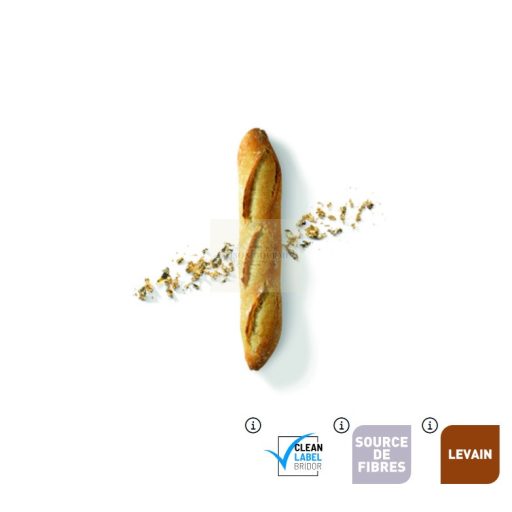 BRIDOR Hosszúkás mini Finedor kenyér 45g 'Lenotre' x50