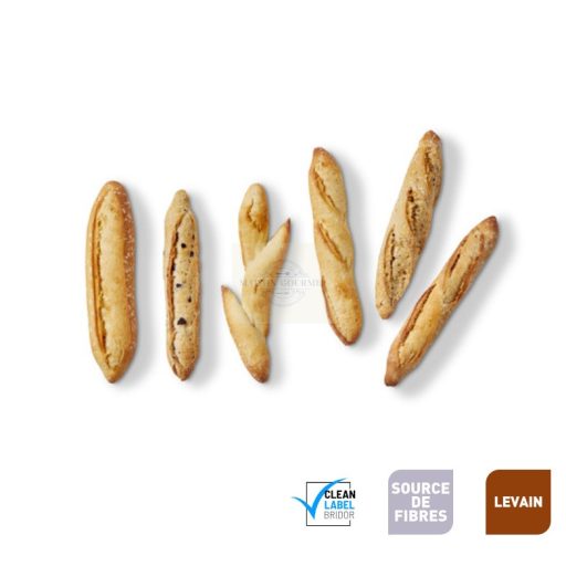 BRIDOR Hosszúkás mini Finedor kenyér 45g 'Lenotre' x50