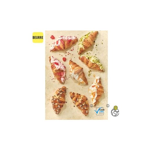 BRIDOR Croissant sárgabarackos töltelékkel 90g x40, gyorsfagyasztott