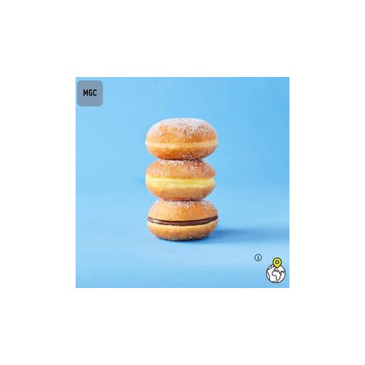 BRIDOR BOLAS DE BERLIM VANÍLIAKRÉMES FÁNK 120g x20, kész, gyorsfagyasztott