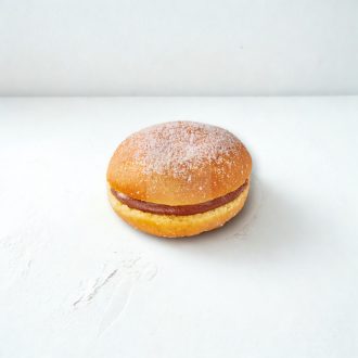   BRIDOR BOLAS DE BERLIM KAKAÓS-MOGYORÓKRÉMES FÁNK 120g x20, kész, gyorsfagyasztott