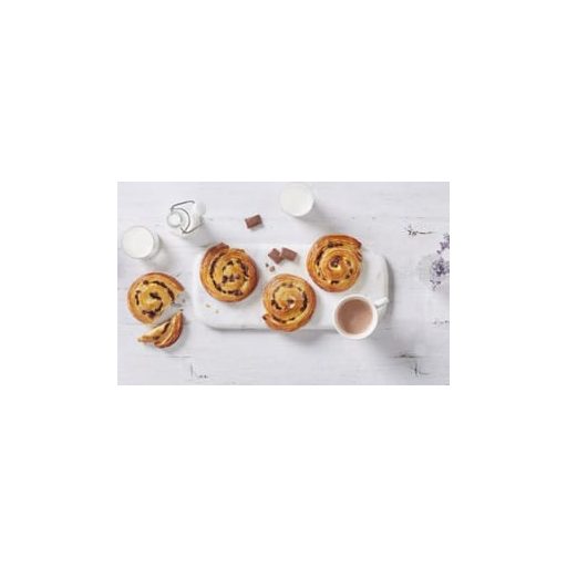 BRIDOR Milka csokoládés csiga 95g X66, gyorsfagyasztott