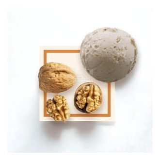 Walnut Ice Cream with Roasted Walnut Pieces