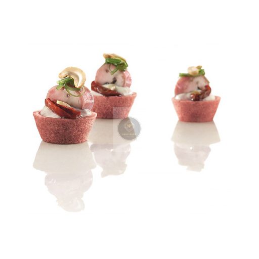 HUG Mini Snack-Tartelettes Cékla-Paprika D4.2 cm - 160db