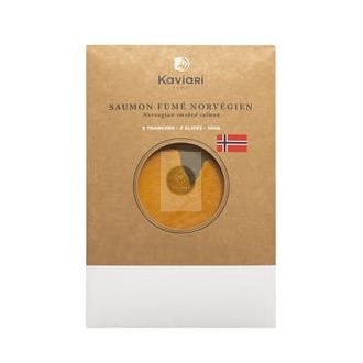 Füstölt, szeletelt  lazacfilé 100g (2szelet) - KAVIARI