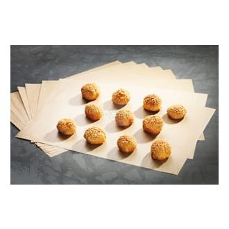   Sütőpapír, szilikonos ECOPAP barna kraft 530x325mm (GN1/1), x500ív (Matfer)