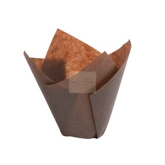   Barna TulipCup sütőpapír kapszli – 200 db / D50 mm, magasság 95 mm
