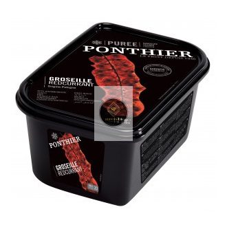 PONTHIER Piros ribiszke püré, gyorsfagyasztott - 1kg