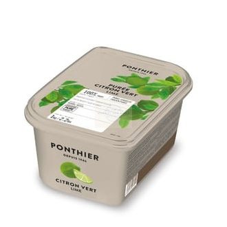 Ponthier Frozen Lime Purée – Citron Vert 100% (Mexico)