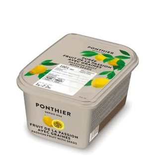   Frozen Passion Fruit Purée 100% with Seeds – Madagascar (Ponthier)