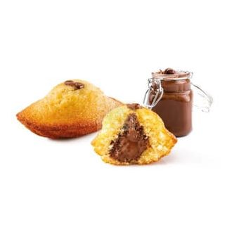   ST MICHEL PRO Madeleine, csokis-mogyorókrémes töltelékkel, gyorsfagyasztott sütemény - 56 g x 64db