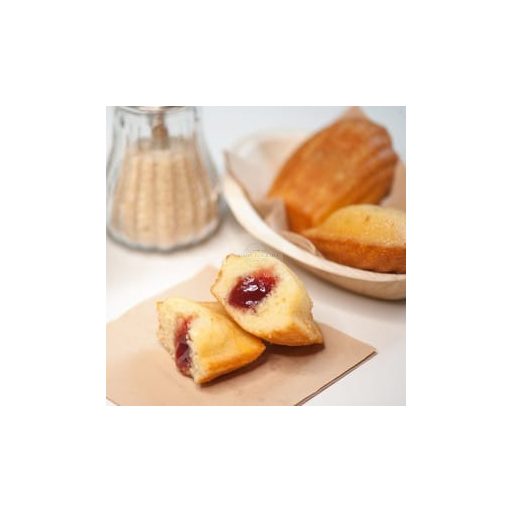 ST MICHEL PRO Madeleine, eperlekvárral töltelékkel, gyorsfagyasztott sütemény - 56 g x 64db