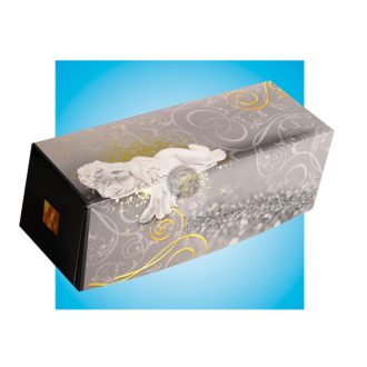   Fatörzs papír süteményes doboz 'Angyalkás' 20x11x11cm, x25db